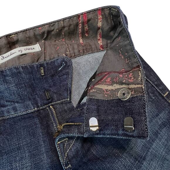 Freedom of Choice Bootcut Jeans Size 25 Dark Wash Slim USA Made - Picture 4 of 12